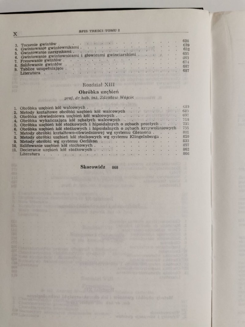 PORADNIK INŻYNIERA OBRÓBKA SKRAWANIEM TOM 1 