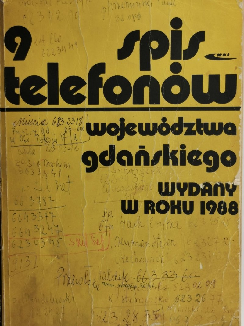 SPIS TELEFONÓW WOJEWÓDZTWA GDAŃSKIEGO 1988