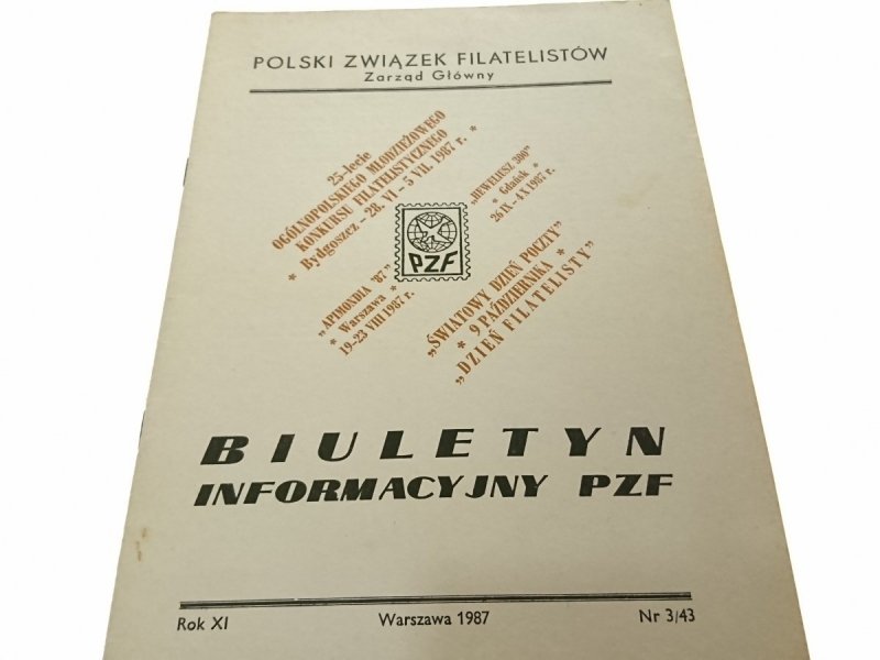 BIULETYN INFORMACYJNY PZF 1987 NR 3/43