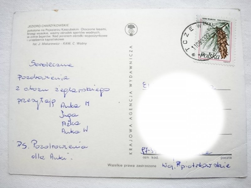 JEZIORO CHARZYKOWSKIE. TRZY UJĘCIA FOT. MAKAREWICZ