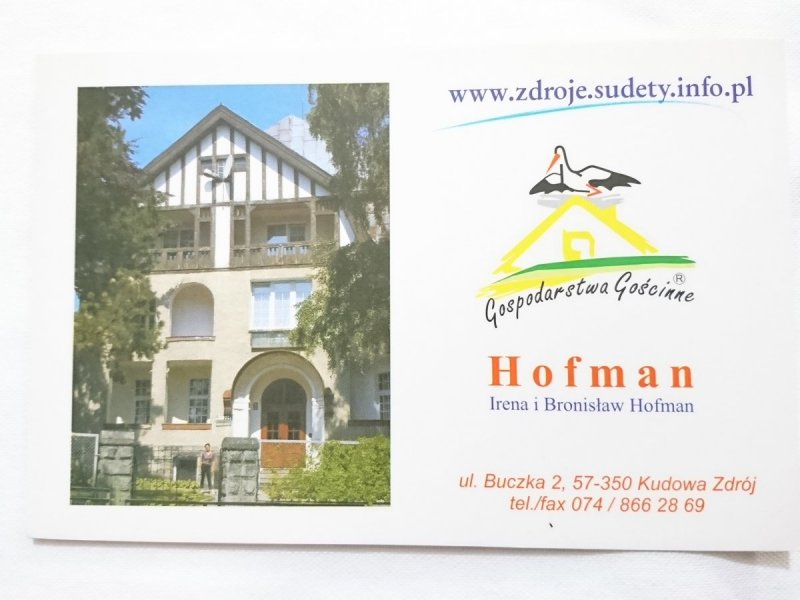KUDOWA ZDRÓJ. GOSPODARSTWA GOŚCINNE HOFMAN