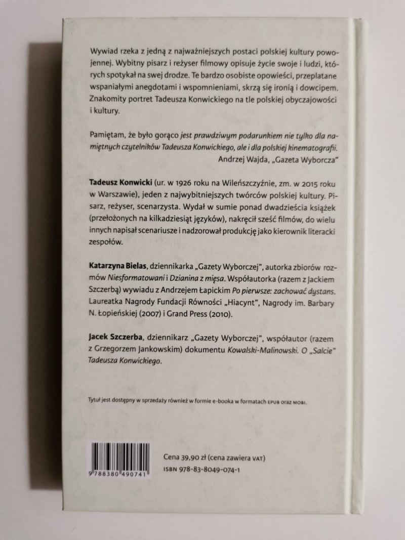 PAMIĘTAM, ŻE BYŁO GORĄCO - Katarzyna Bielas 