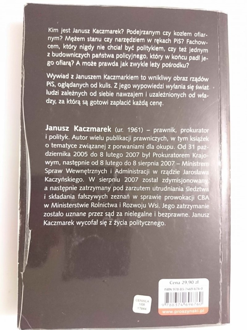 CENA WŁADZY - Janusz Kaczmarek 2008