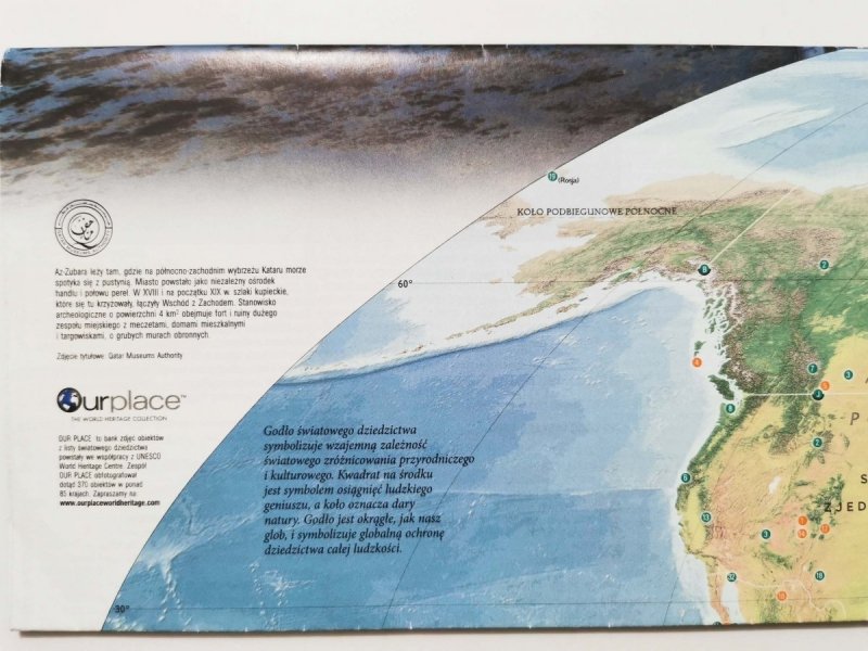 NATIONAL GEOGRAPHIC. MAPA ŚWIATOWE DZIEDZICTWO 2013-2014 