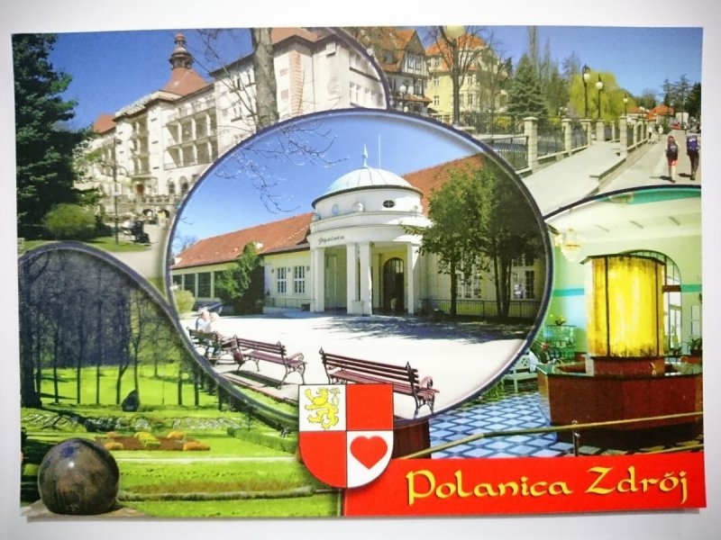 POLANICA ZDRÓJ. SANATORIUM WIELKA PIENIAWA, DEPTAK, PARK ZDROJOWY, PIJALNIA I JEJ WNĘTRZE