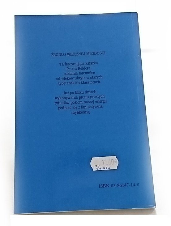 ŹRÓDŁO WIECZNEJ MŁODOŚCI - Peter Kelder 1994