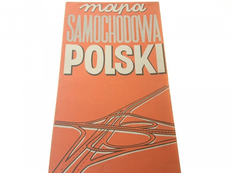 MAPA SAMOCHODOWA POLSKI 1984