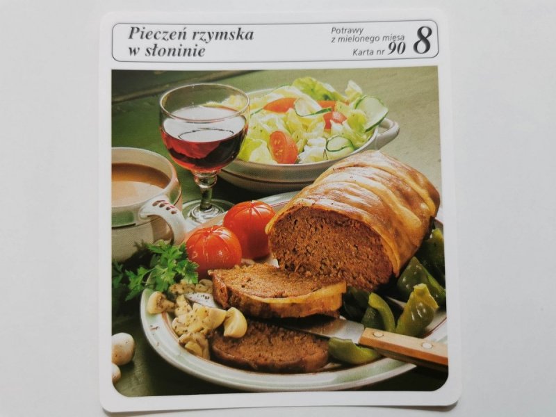 KARTA KULINARNA NR. 90 PIECZEŃ RZYMSKA W SŁONINIE