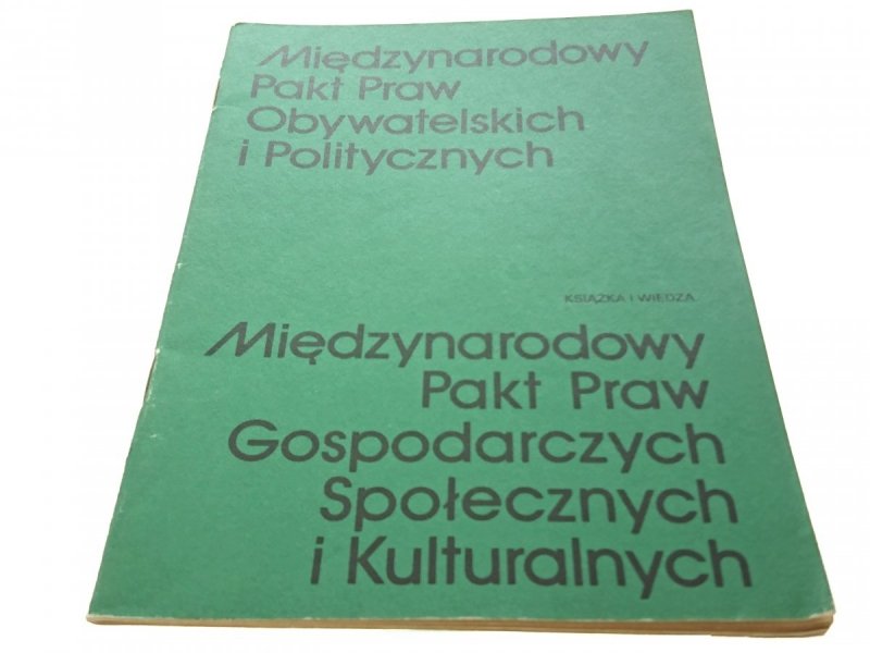 MIĘDZYNARODOWY PAKT PRAW OBYWATELSKICH (1980)