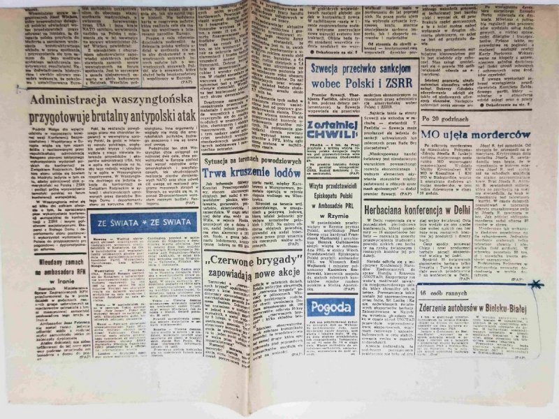 DZIENNIK BAŁTYCKI GDAŃSK, WTOREK 9 LUTEGO 1982 r. 
