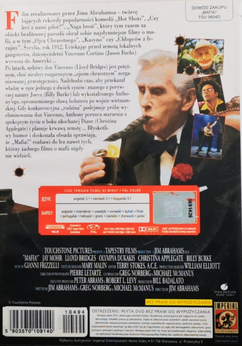 DVD. MAFIA!. Komedia