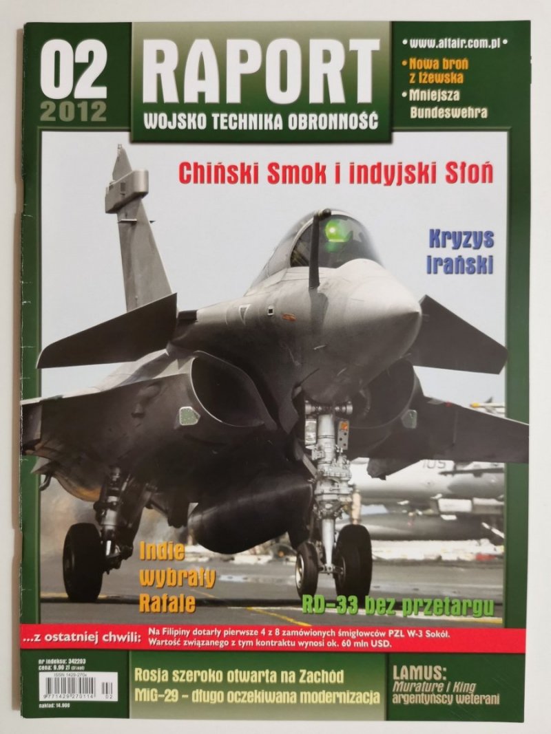 RAPORT NR 02/2012 CHIŃSKI SMOK I INDYJSKI SŁOŃ 