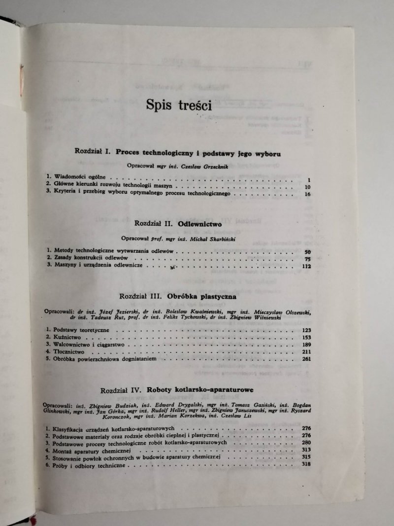 PORADNIK INŻYNIERA. MECHNIKA TOM 3 ZAGADNIENIA TECHNOLOGICZNE 1970