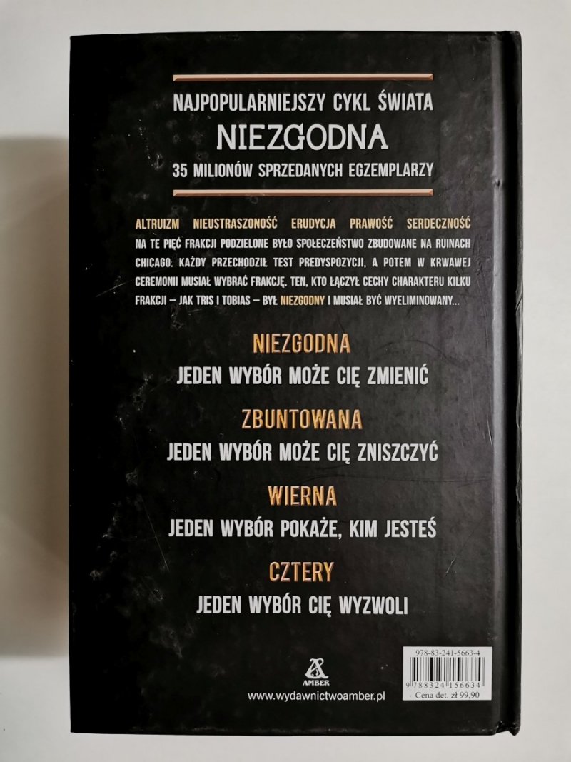 NIEZGODNA ZBUNTOWANA WIERNA CZTERY - Veronica Roth 
