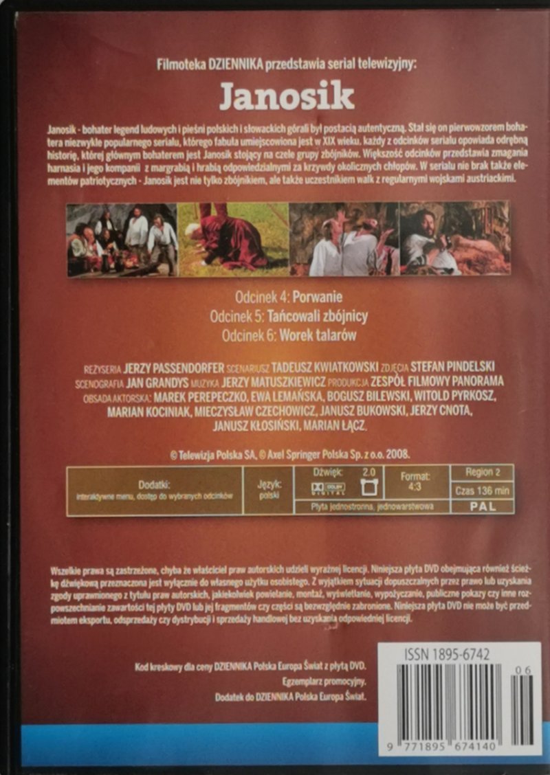 DVD. JANOSIK CZĘŚĆ 2. ODCINKI 4-6