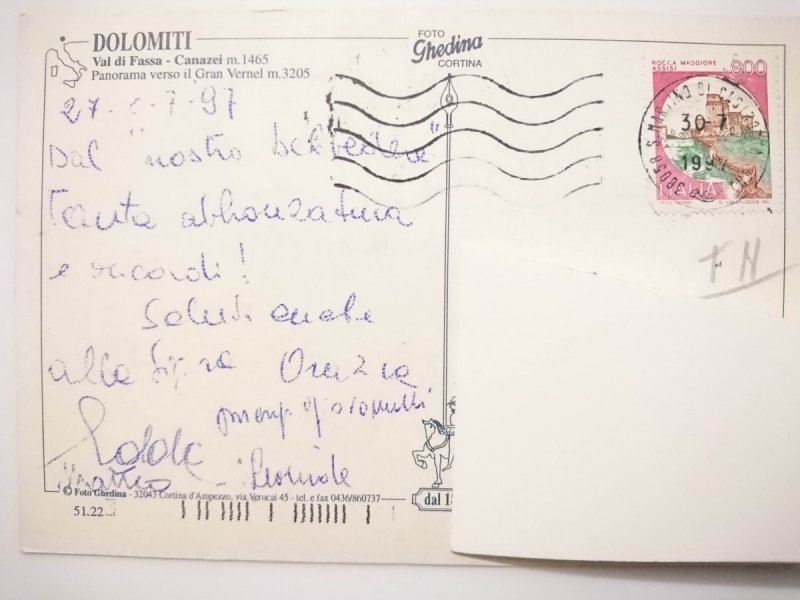 DOLOMITI. VAL DI FASSA – CANAZEI M. 1465