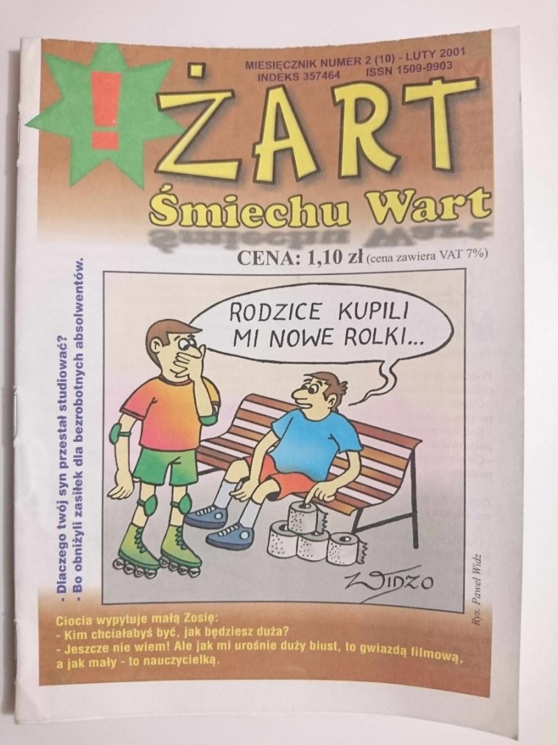 ŻART ŚMIECHU WART Nr. 2 (10) – LUTY 2001