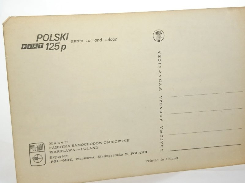 POLSKI FIAT 125p ESTATE CAR AND SALOON