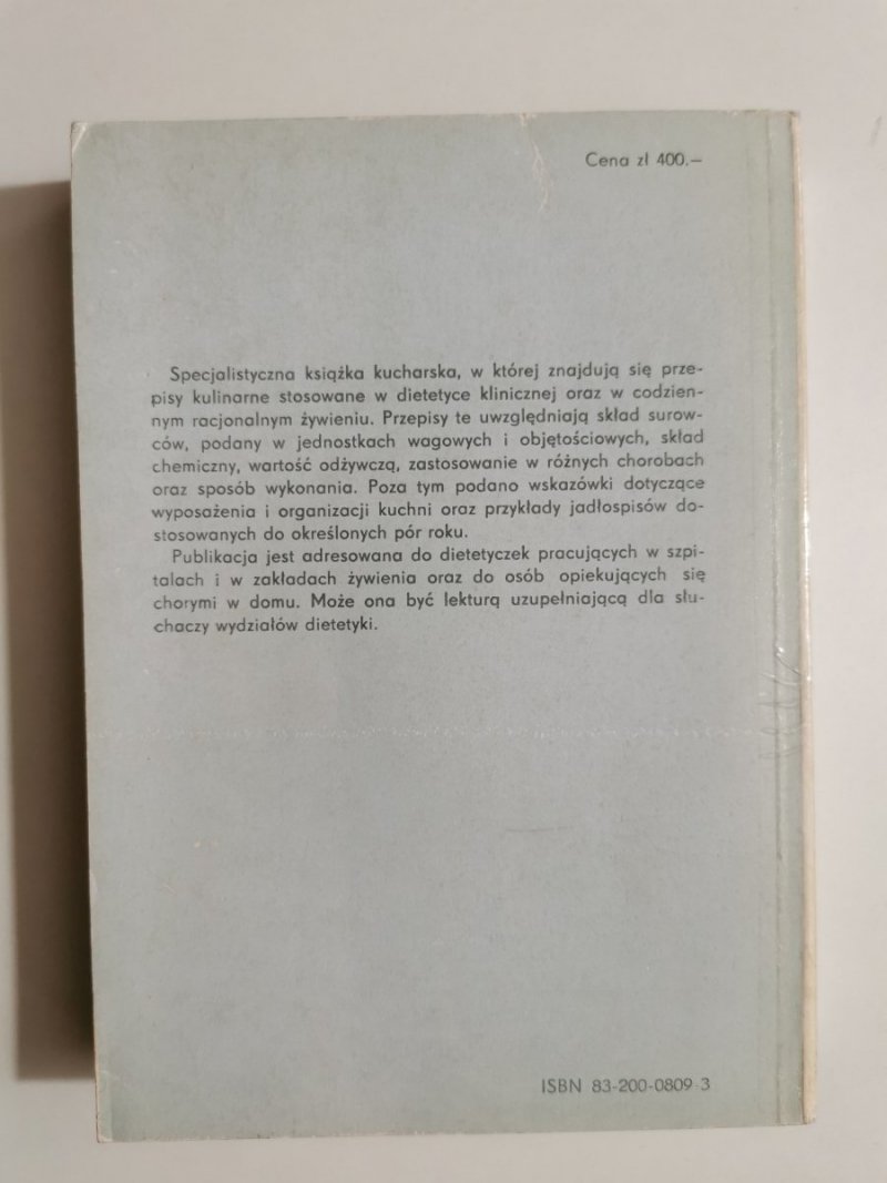 DIETETYCZNA KSIĄŻKA KUCHARSKA - red. Zofia Wieczorek-Chełmińska 
