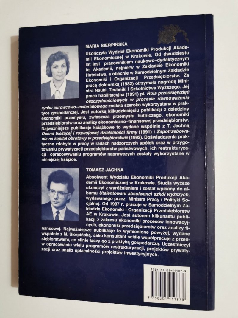 OCENA PRZEDSIĘBIORSTWA WEDŁUG STANDARDÓW ŚWIATOWYCH 1995
