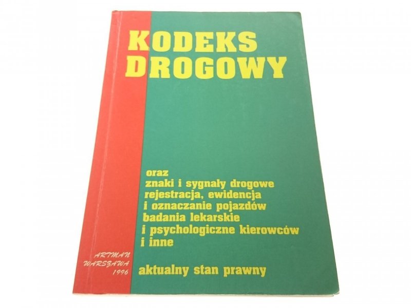 KODEKS DROGOWY - Tadeusz Fijałkowski 1996