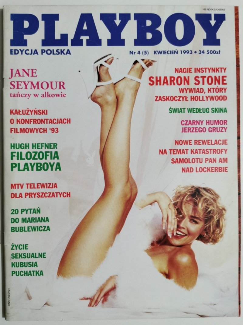 PLAYBOY NR 4 (5) KWIECIEŃ 1993 SHARON STONE 
