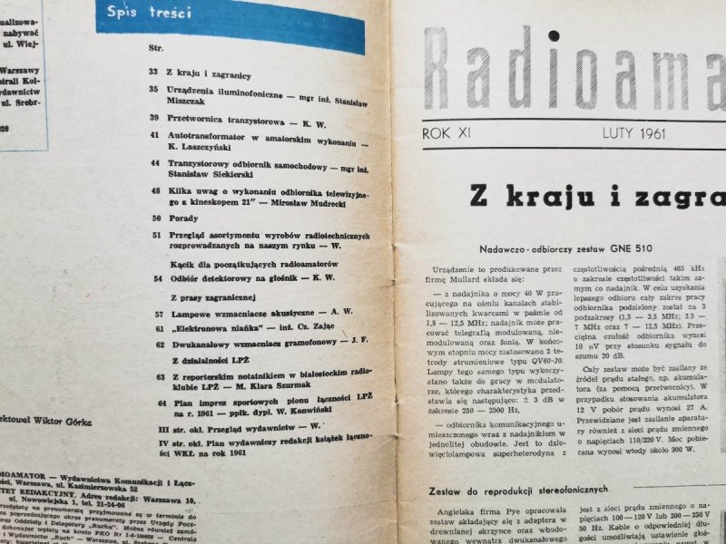 Radioamator i krótkofalowiec 2/1961