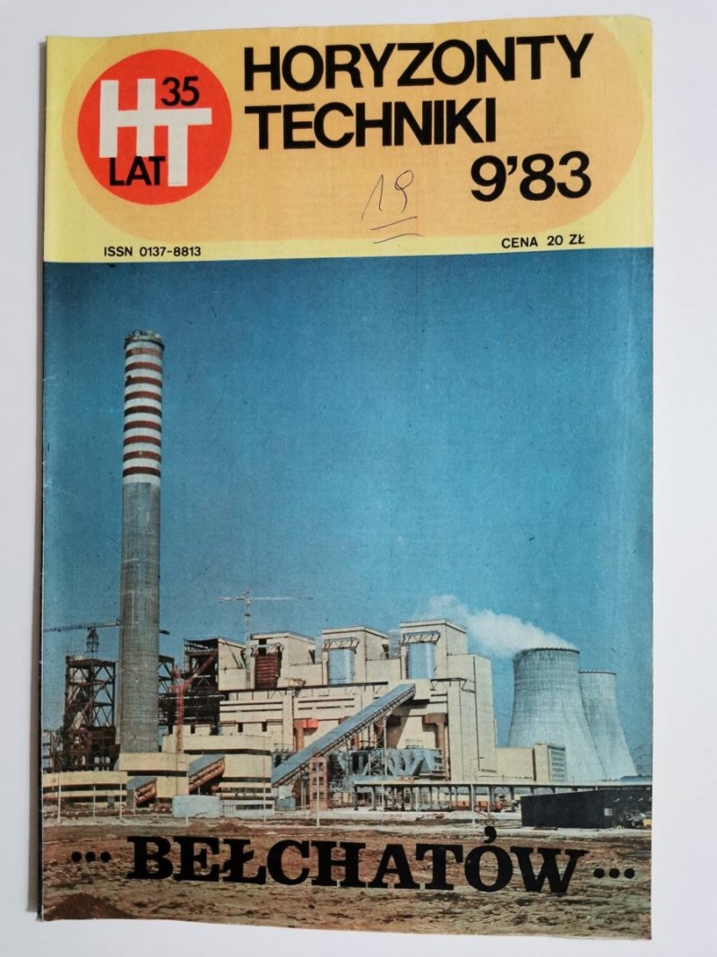 HORYZONTY TECHNIKI NR 9'83 BEŁCHATÓW 