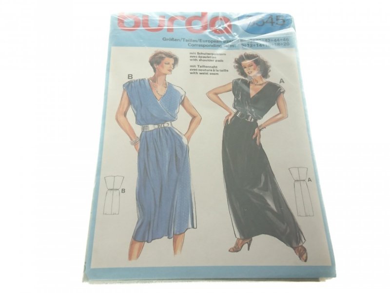 BURDA 6545 WYKROJE