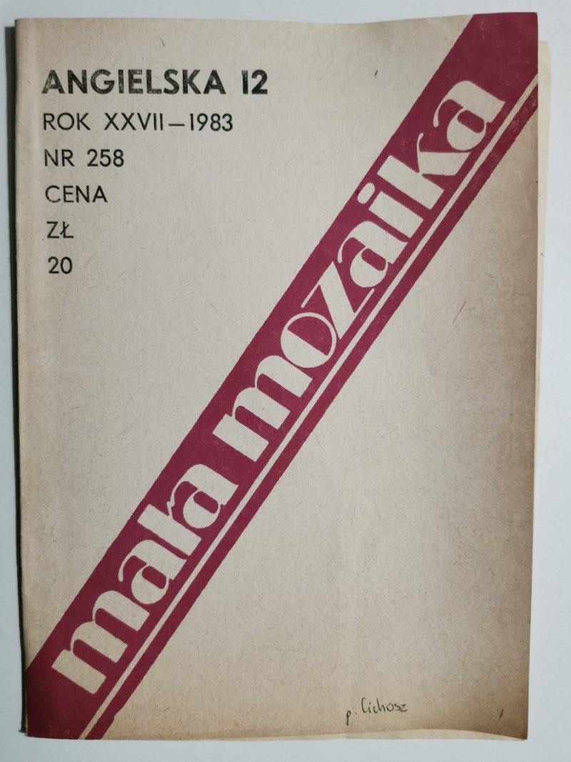 MAŁA MOZAIKA ANGIELSKA 12 ROK XXVII – 1983