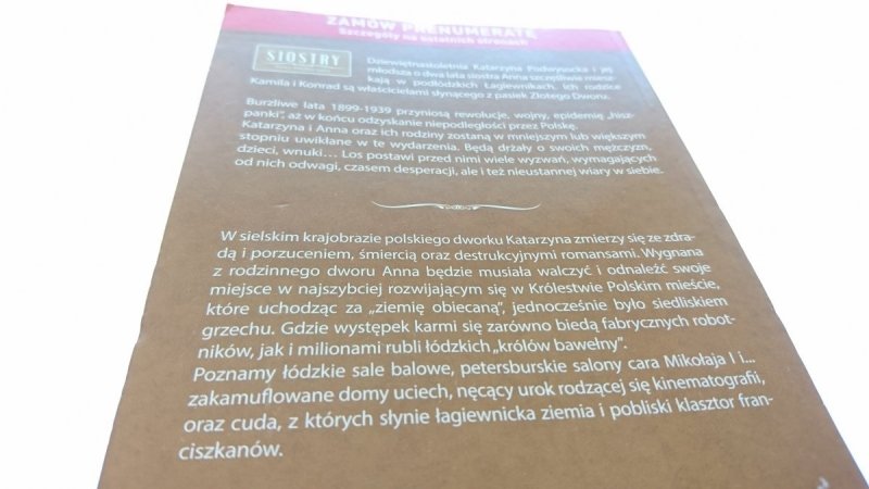 SIOSTRY TOM 30 ŹRENICA OKA - Anna Nałęcz 2014