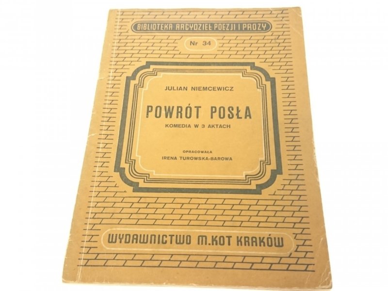 POWRÓT POSŁA 1949 - Julian Niemcewicz