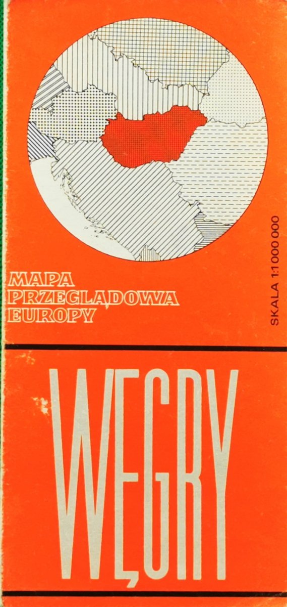 MAPA. WĘGRY. SKALA 1:1000000