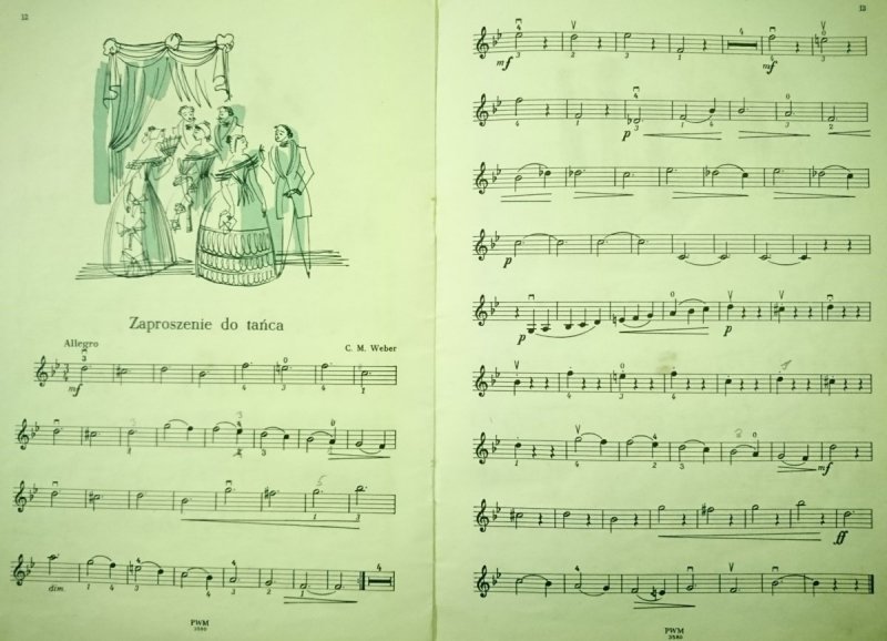 ZBIOREK TAŃCÓW I MELODII NA SKRZYPCE I FORTEPIAN