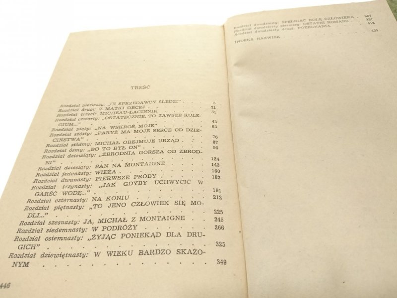 JA, MICHAŁ Z MONTAIGNE... - Józef Hen 1980