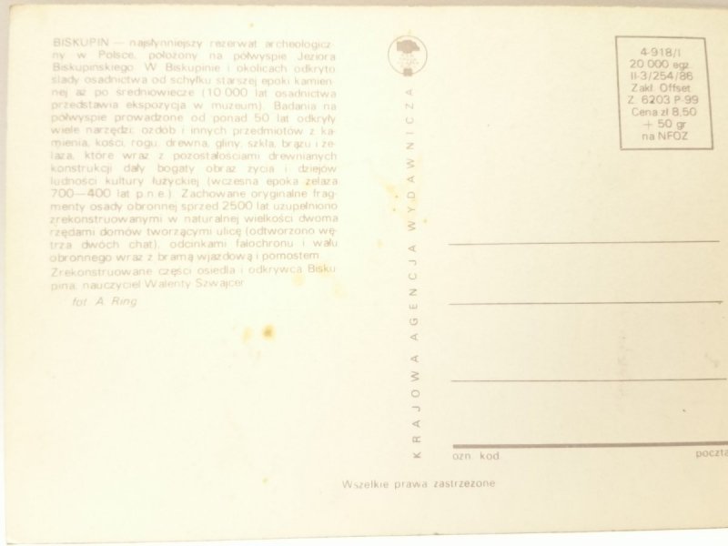 BISKUPIN. ZREKONSTRUOWANE CZĘŚCI OSIEDLA FOT. RING