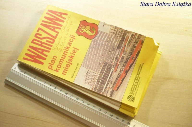 WARSZAWA. PLAN KOMUNIKACJI MIEJSKIEJ 1988