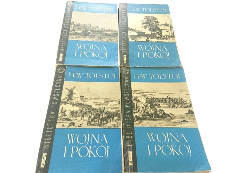 WOJNA I POKÓJ TOMY OD 1 DO 4 - Lew Tołstoj 1962
