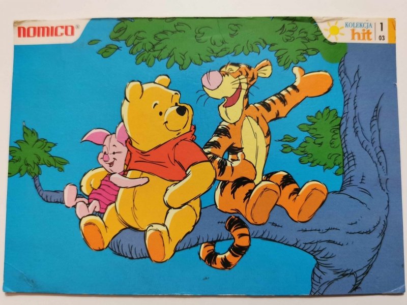 NOMICO. KUBUŚ PUCHATEK Z PROSIACZKIEM I TYGRYSKIEM NA DRZEWIE