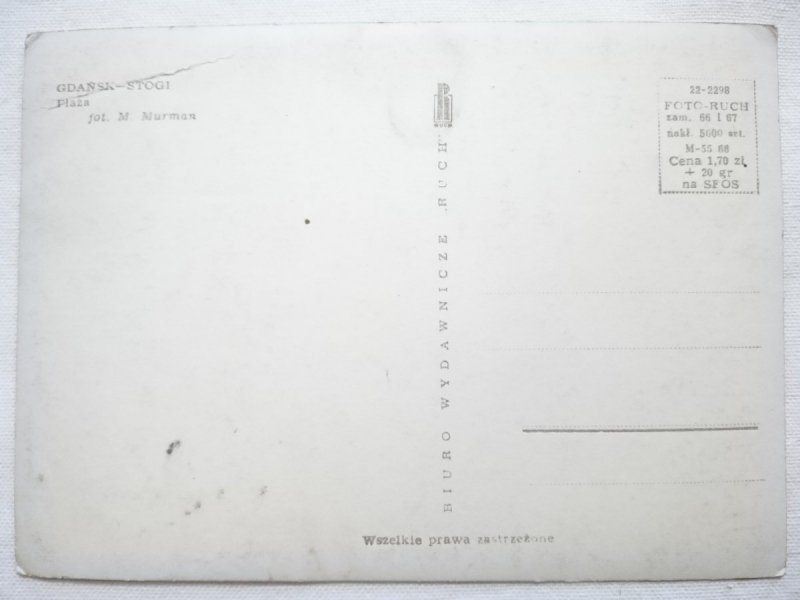 GDAŃSK-STOGI. PLAŻA FOT. M. MURMAN