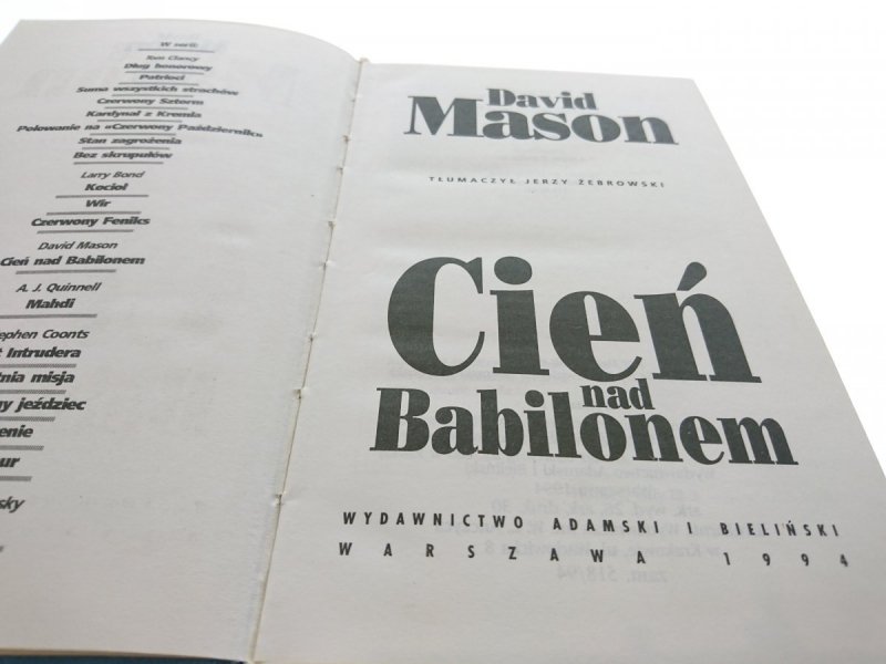 CIEŃ NAD BABILONEM - David Mason 1994
