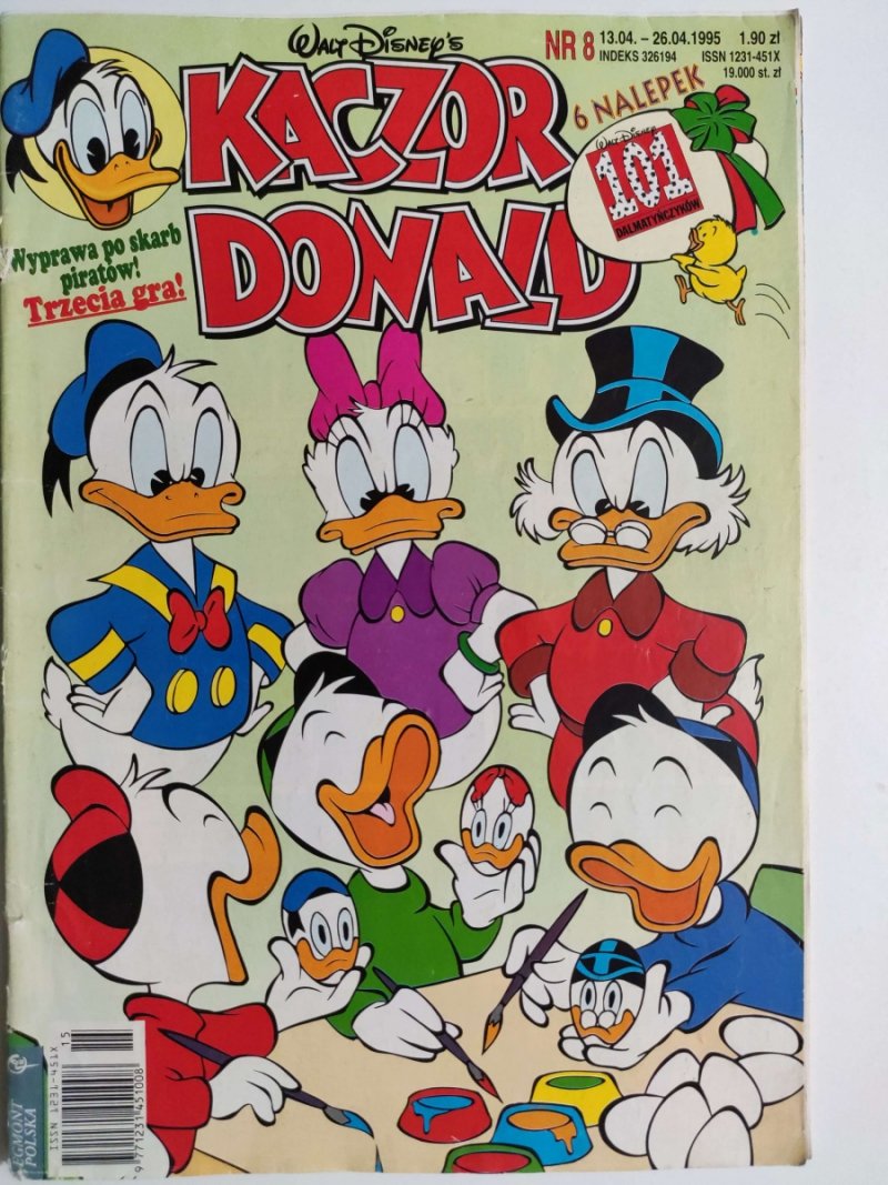 KACZOR DONALD NR 8/1995 – BEZ DODATKÓW