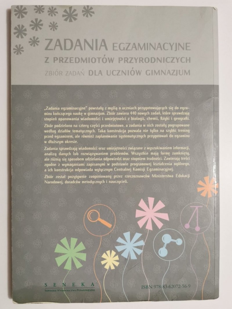ZADANIA EGZAMINACYJNE. ZBIÓR ZADAŃ Z PRZEDMIOTÓW PRZYRODNICZYCH 2016