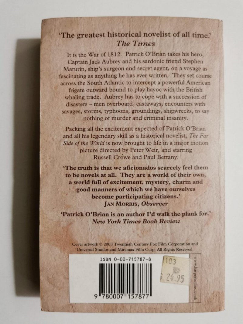 THE FAR SIDE OF THE WORLD - Patrick O'Brian 