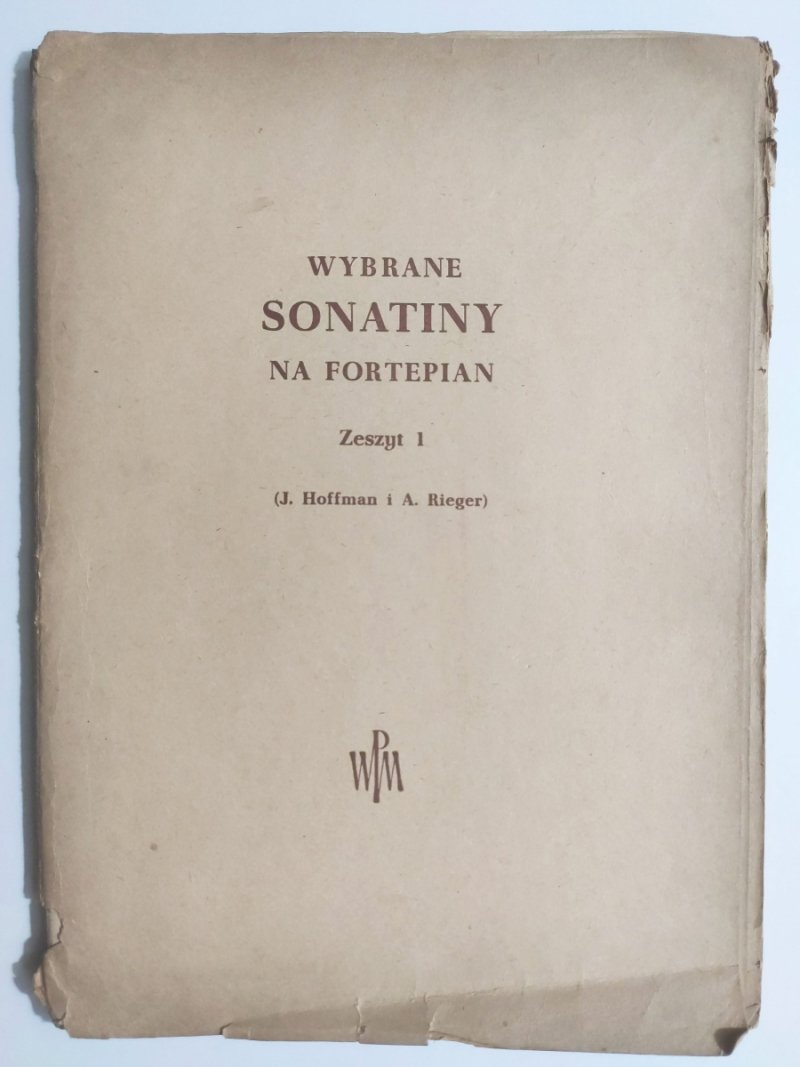 WYBRANE SONATINY NA FORTEPIAN ZESZYT 1 - J. Hoffman
