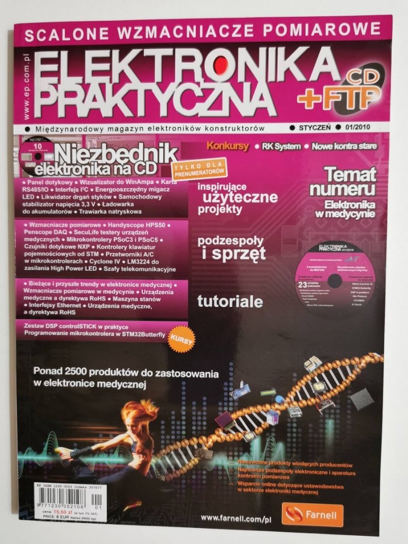 ELEKTRONIKA PRAKTYCZNA STYCZEŃ NR 01/2010 BEZ PŁYTY CD