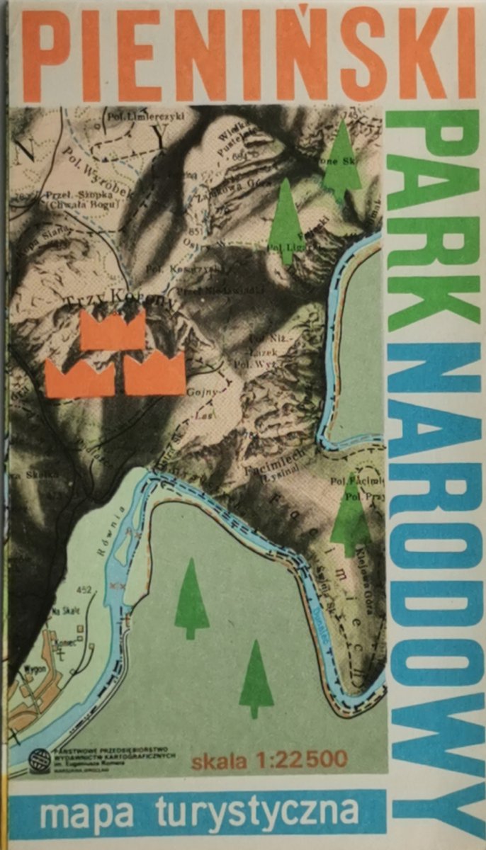PIENIŃSKI PARK NARODOWY MAPA 1:22 500
