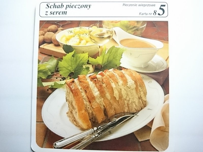 KARTA KULINARNA NR 8 SCHAB PIECZONY Z SEREM