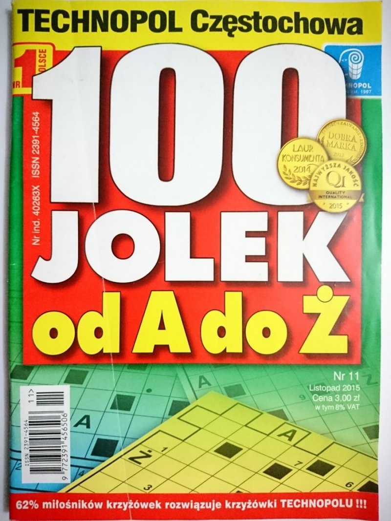 100 JOLEK OD A DO Ż 11-2015