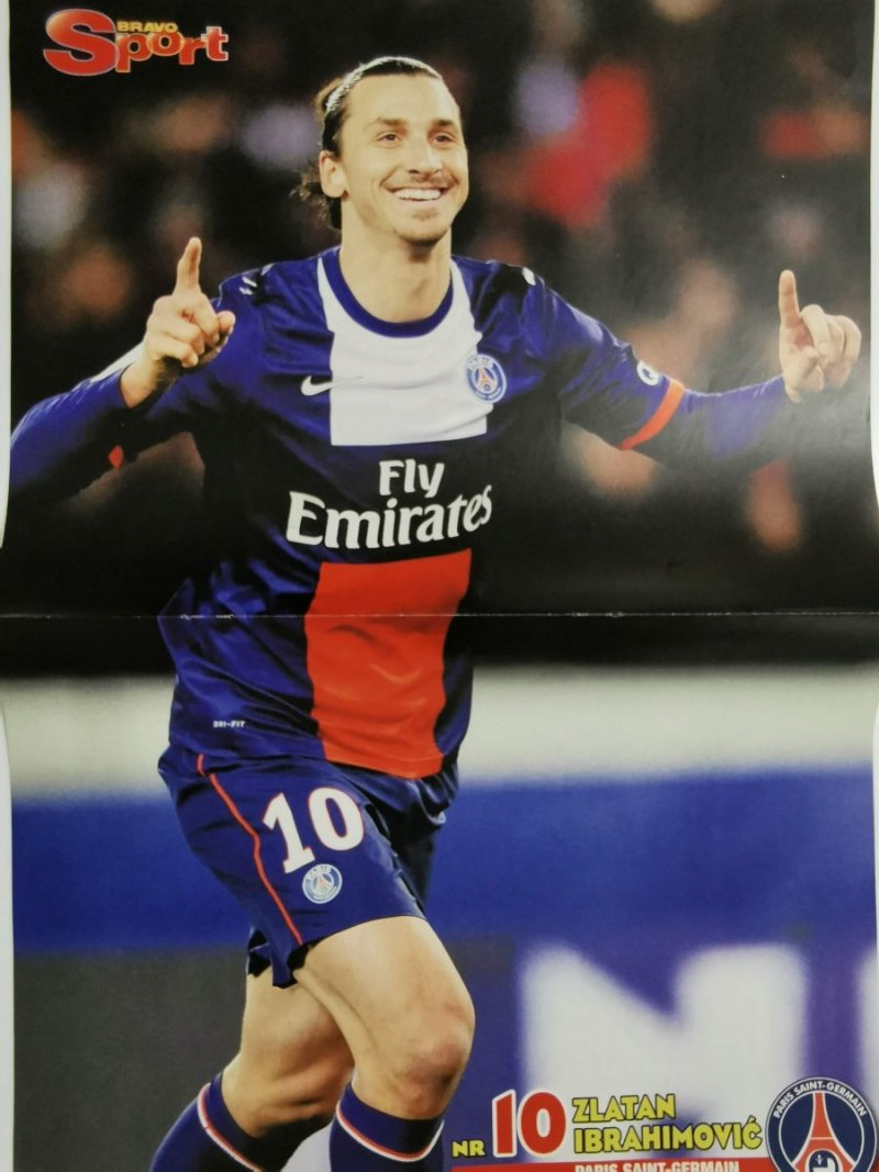 BRAVO SPORT PLAKAT. ZLATAN IBRAHIMOVIĆ (PARIS SAINT-GERMAIN) ARDA TURAN (ATLETICO MADRYT)